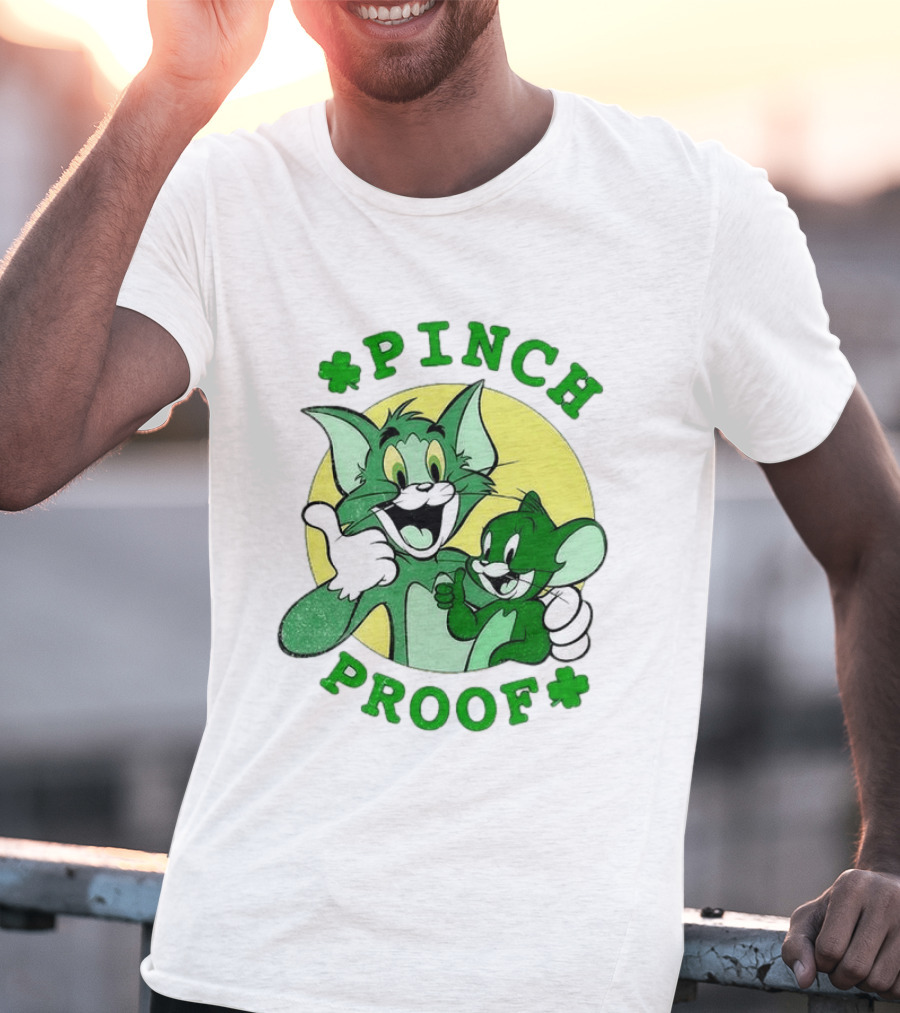 Tom And Jerry Pinch Proof St. Patrick's Day Celebration T-Shirt