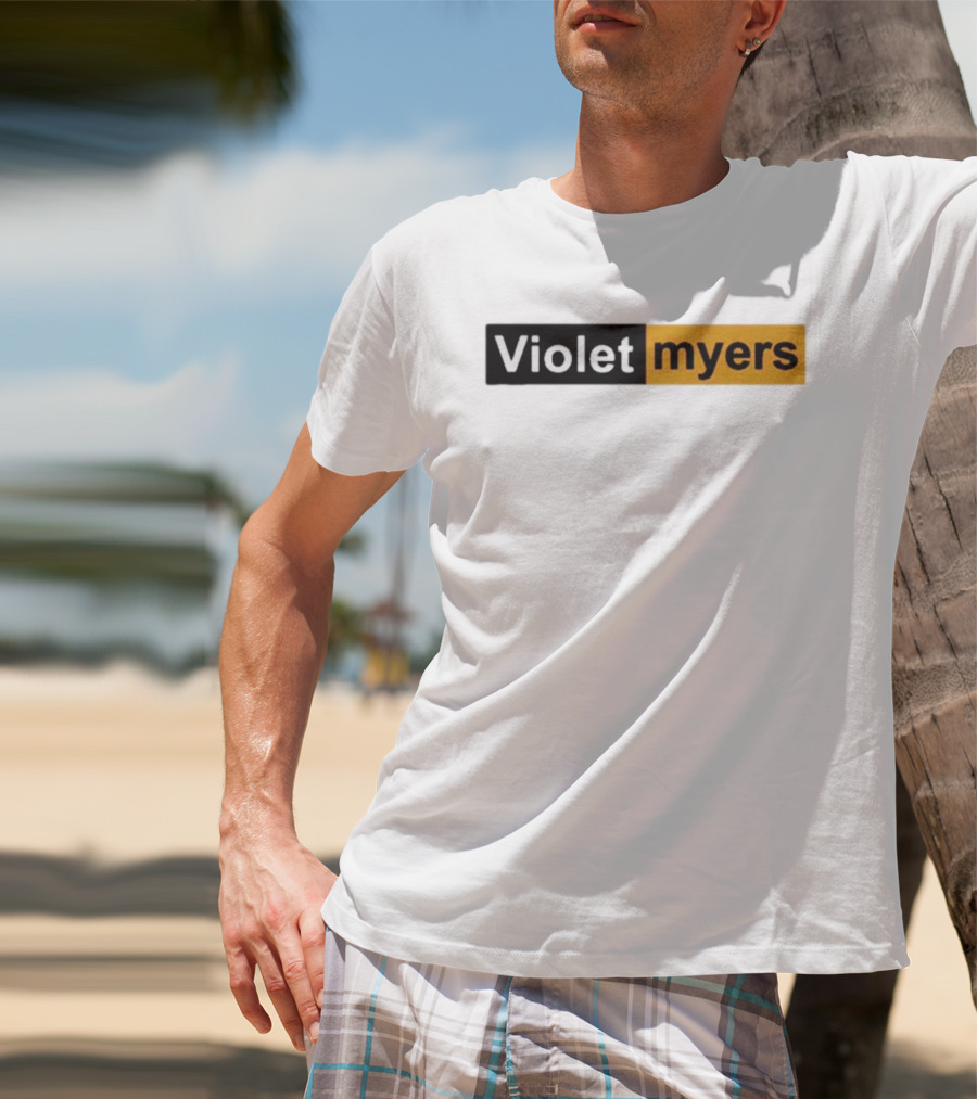 Violet Myers Black And Orange T-Shirt