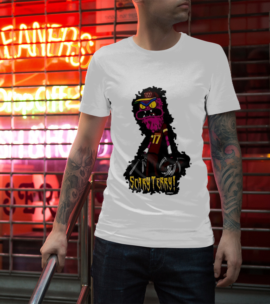 Washington Commanders Scary Terry McLaurin 17 Terrifying Terry T-Shirt