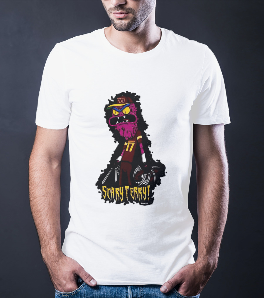 Washington Commanders Scary Terry McLaurin 17 Terrifying Terry T-Shirt
