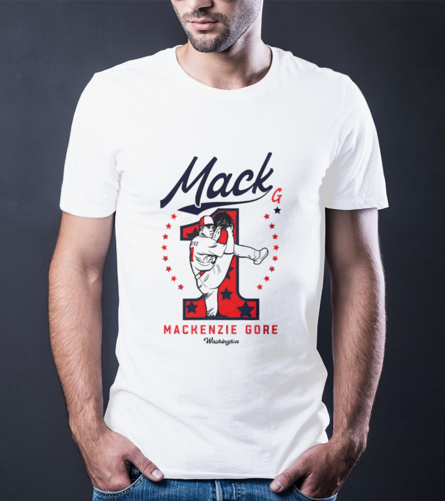 Mack G Washington Nationals Mackenzie Gore Baseball Stars T-Shirt