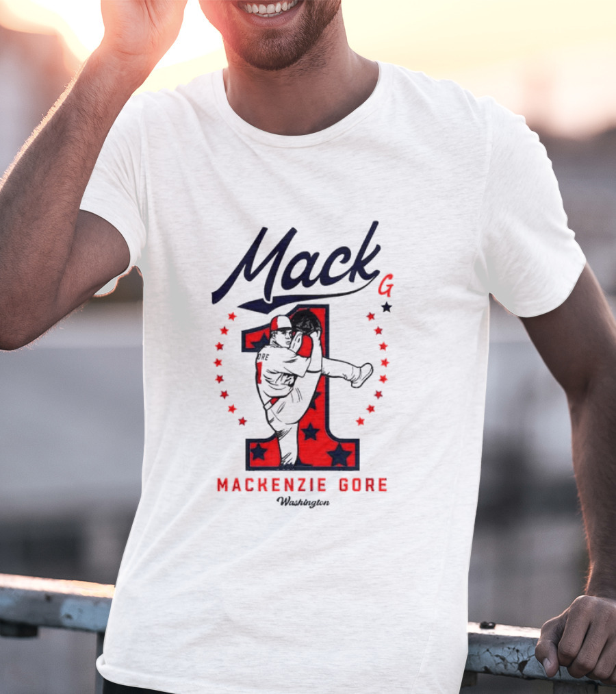 Mack G Washington Nationals Mackenzie Gore Baseball Stars T-Shirt