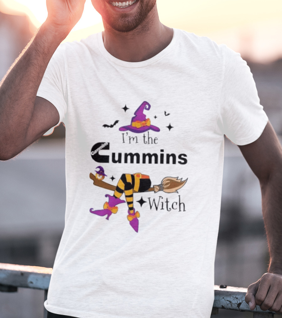 I'm The Cummins Witch Halloween Broomstick Costume T-Shirt
