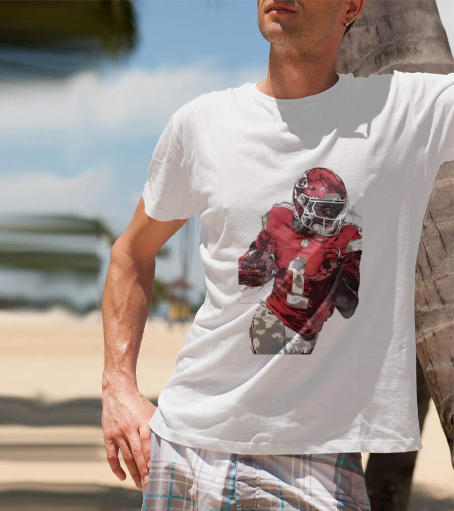 Kansas City Chiefs Xavier Worthy Football Player Number One T-Shirt