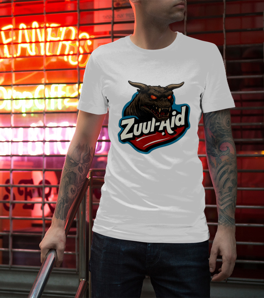 Zuul Aid Ghostbusters Demon Red Eyes Monster T-Shirt