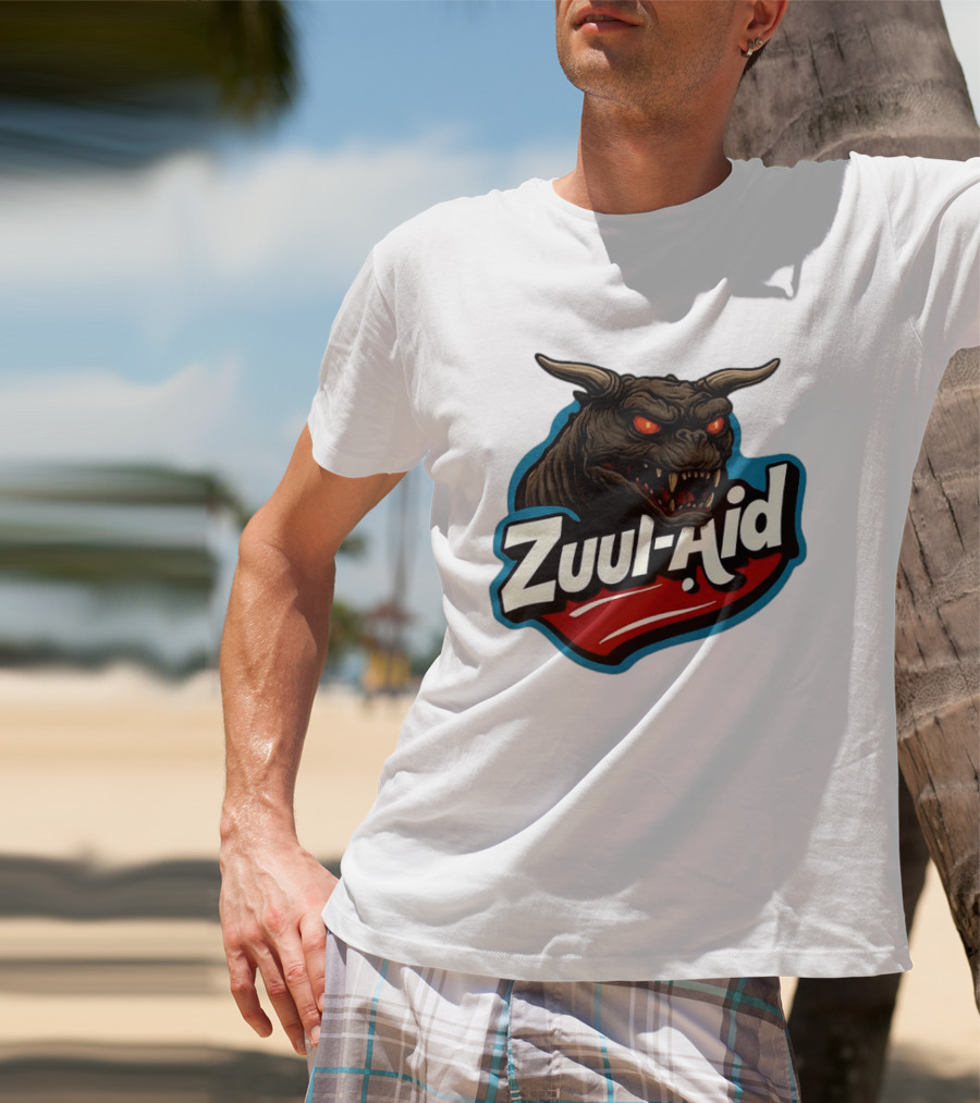 Zuul Aid Ghostbusters Demon Red Eyes Monster T-Shirt