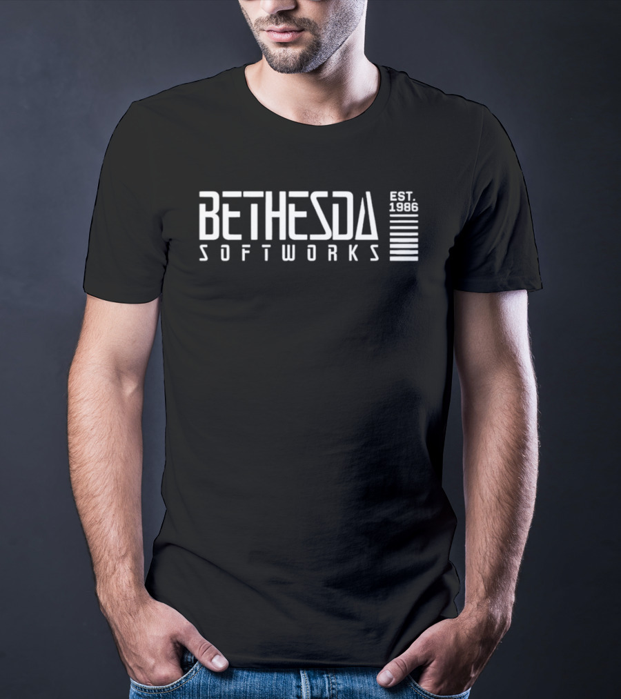 Bethesda Softworks Est 1986 Classic Gaming Brand T-Shirt
