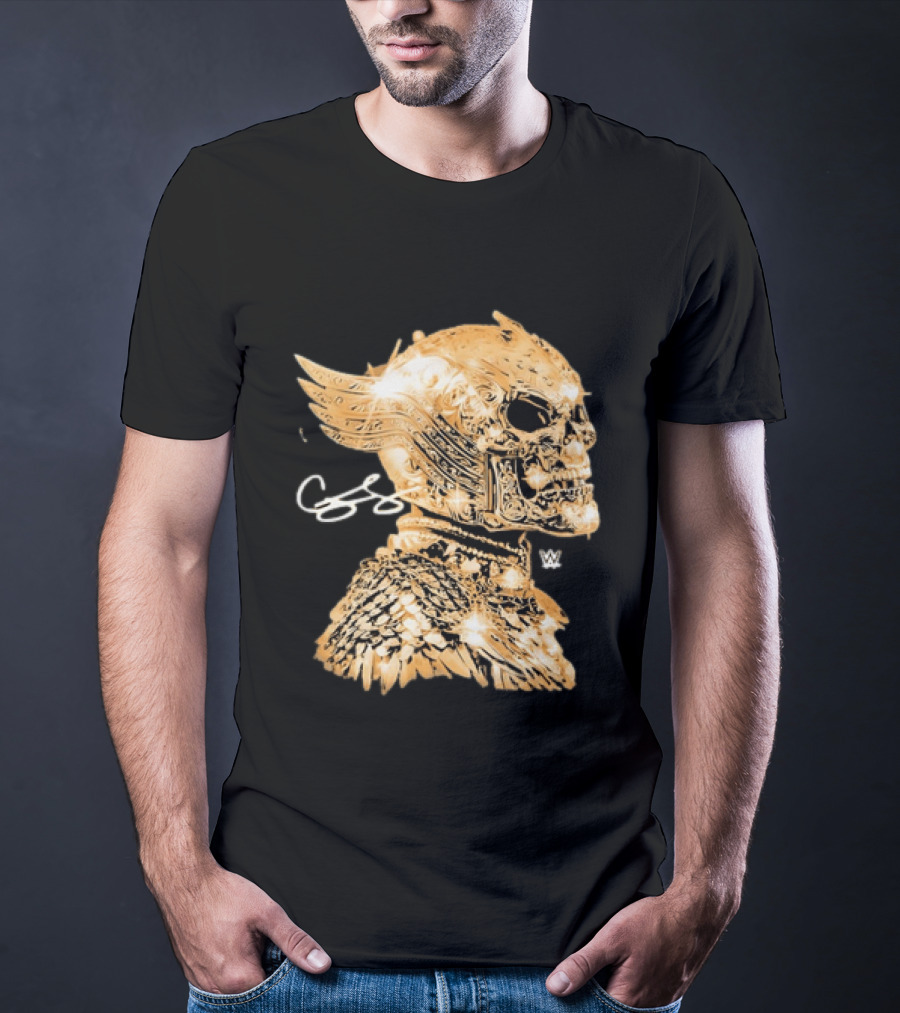 WWE Cody Rhodes American Nightmare Golden Skull T-Shirt
