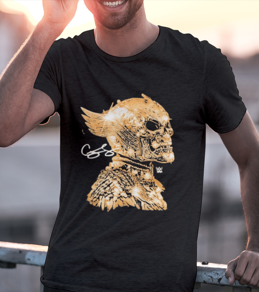 WWE Cody Rhodes American Nightmare Golden Skull T-Shirt