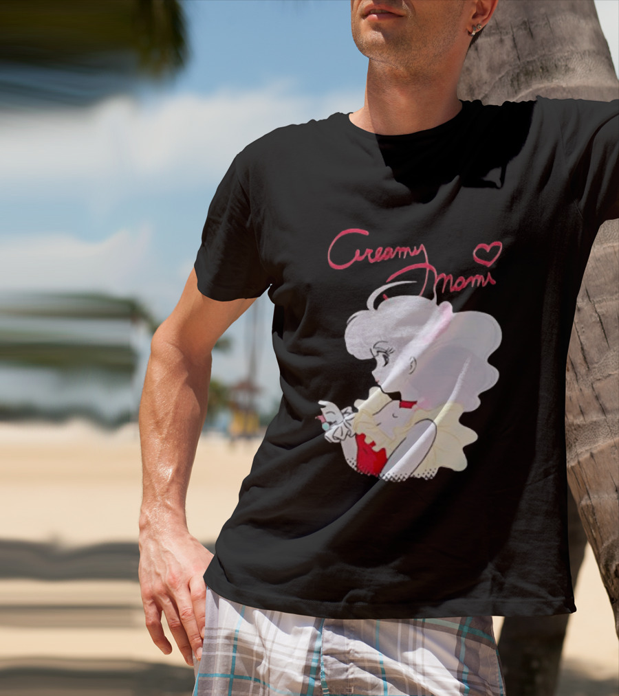 Magical Angel Creamy Mami Anime Character With Heart And Butterfly T-Shirt