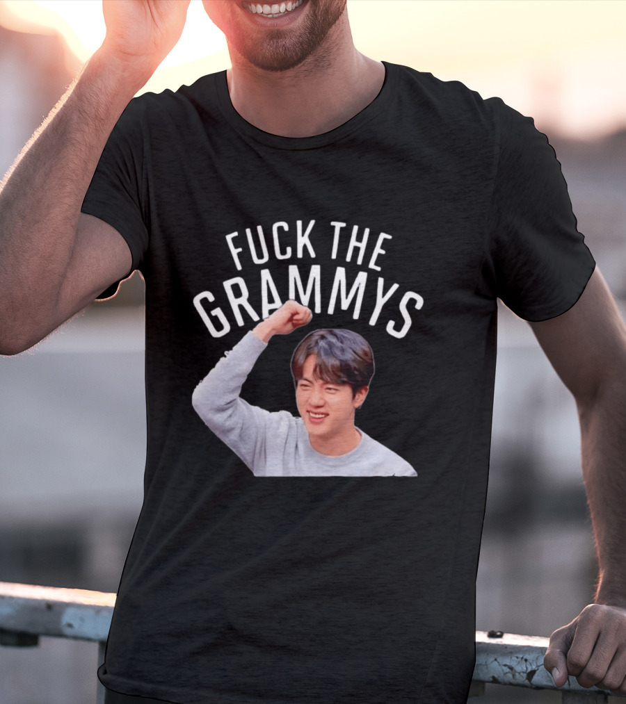 Jin BTS Fuck The Grammys K Pop Bangtan Boys Fandom T-Shirt