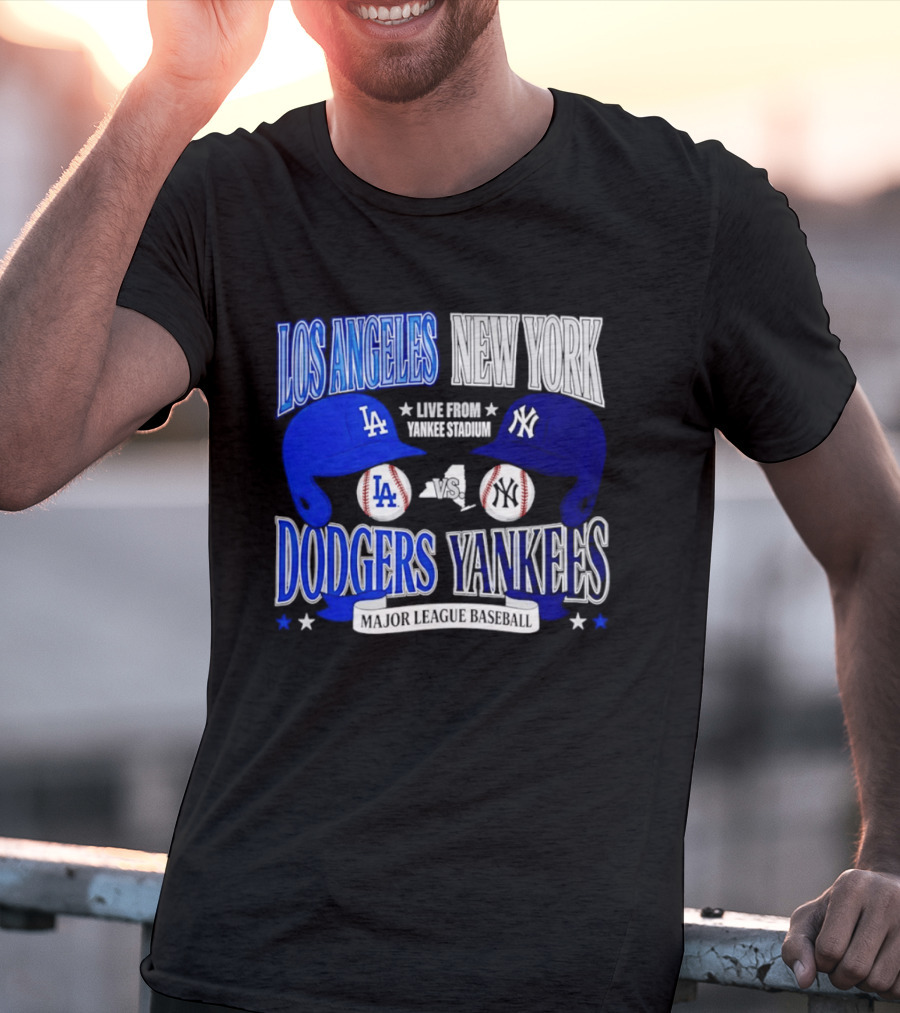 Los Angeles Dodgers Vs New York Yankees Live From Yankee Stadium Major League Baseball T-Shirt