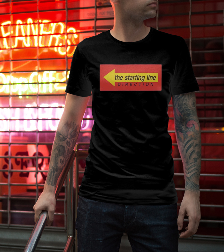 The Starting Line Direction Pop Punk Band Yellow Arrow T-Shirt