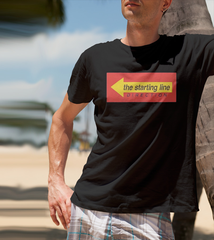 The Starting Line Direction Pop Punk Band Yellow Arrow T-Shirt