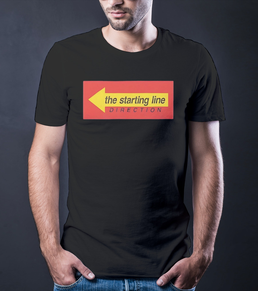 The Starting Line Direction Pop Punk Band Yellow Arrow T-Shirt