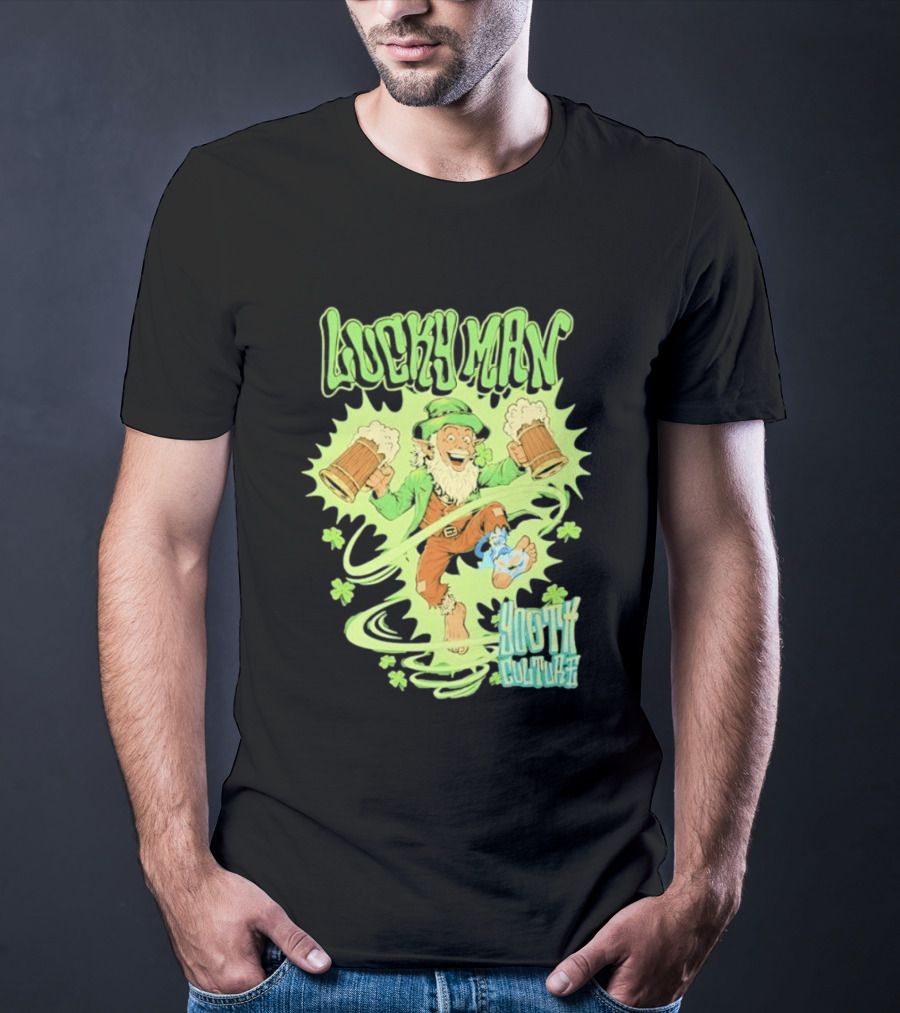 Lucky Man Leprechaun Youth Culture More Than Movement St Patricks Day T-Shirt
