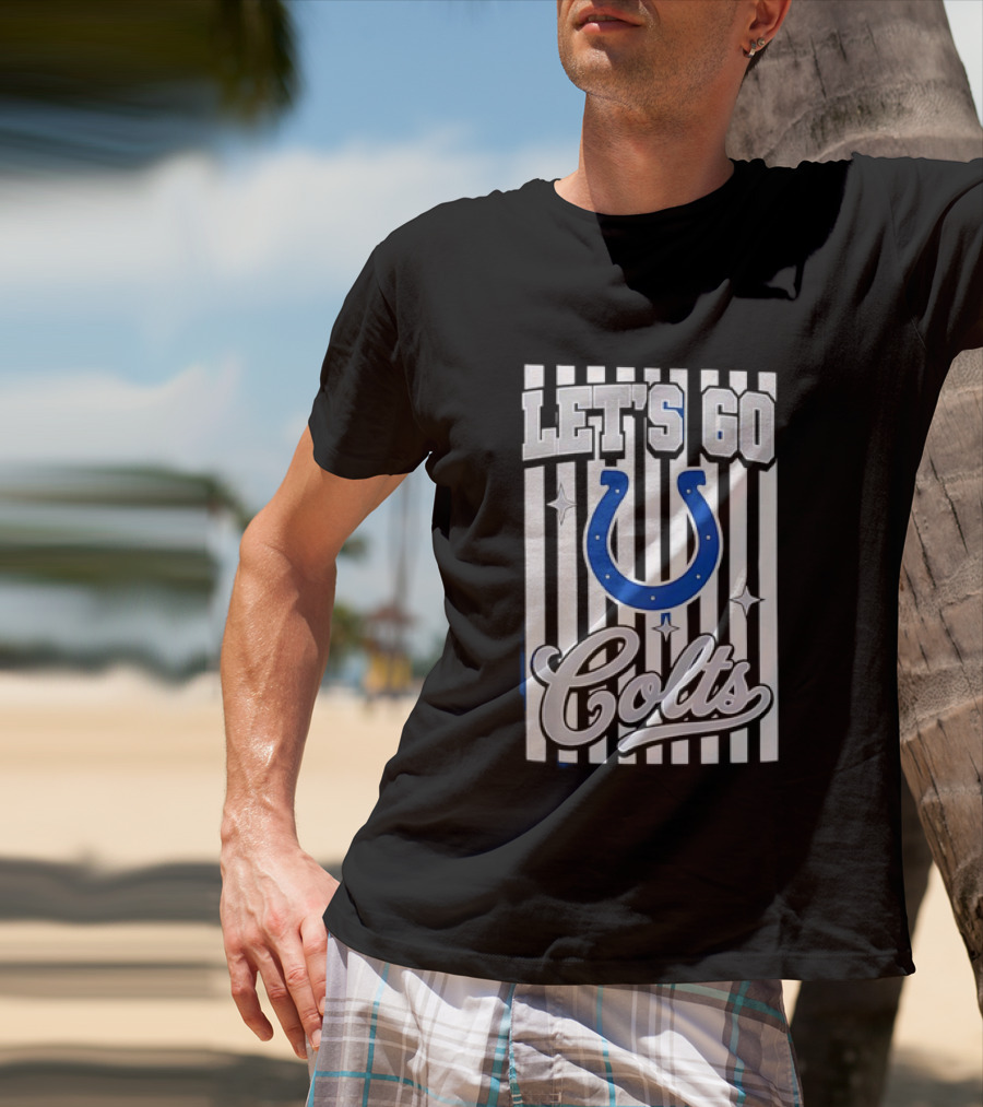 Let's Go Indianapolis Colts Football Colts Horseshoe T-Shirt