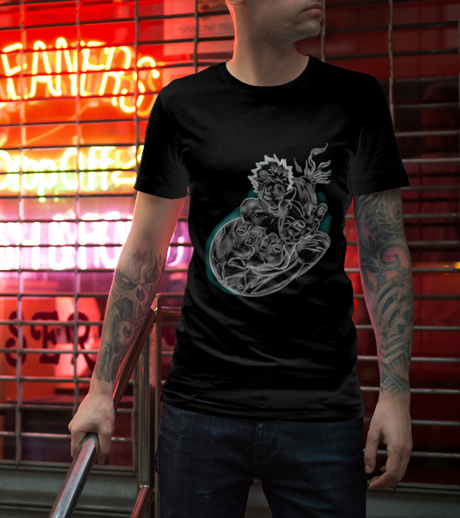 Megumi Fushiguro Ten Shadows Jujutsu Kaisen Dynamic Pose T-Shirt