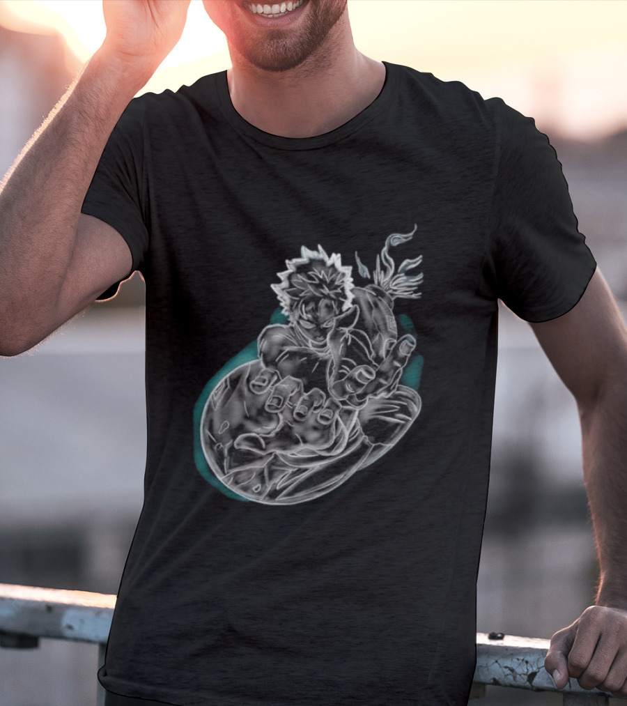 Megumi Fushiguro Ten Shadows Jujutsu Kaisen Dynamic Pose T-Shirt