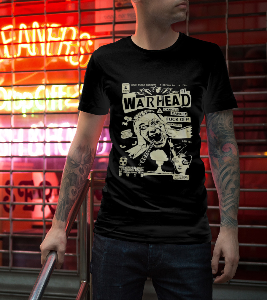 Warhead New York's Alright Crossboro Bridge Hardcore Distressed Danger T-Shirt