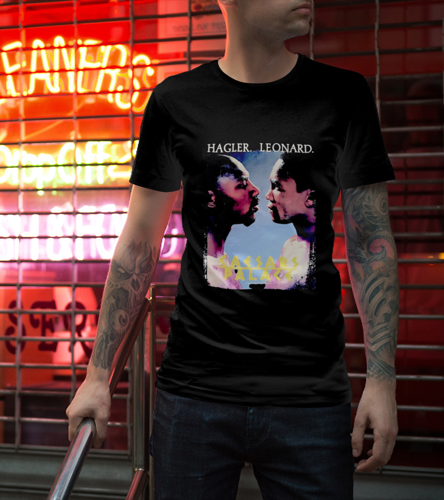 Hagler Leonard Caesars Palace Boxing Match Showdown T-Shirt