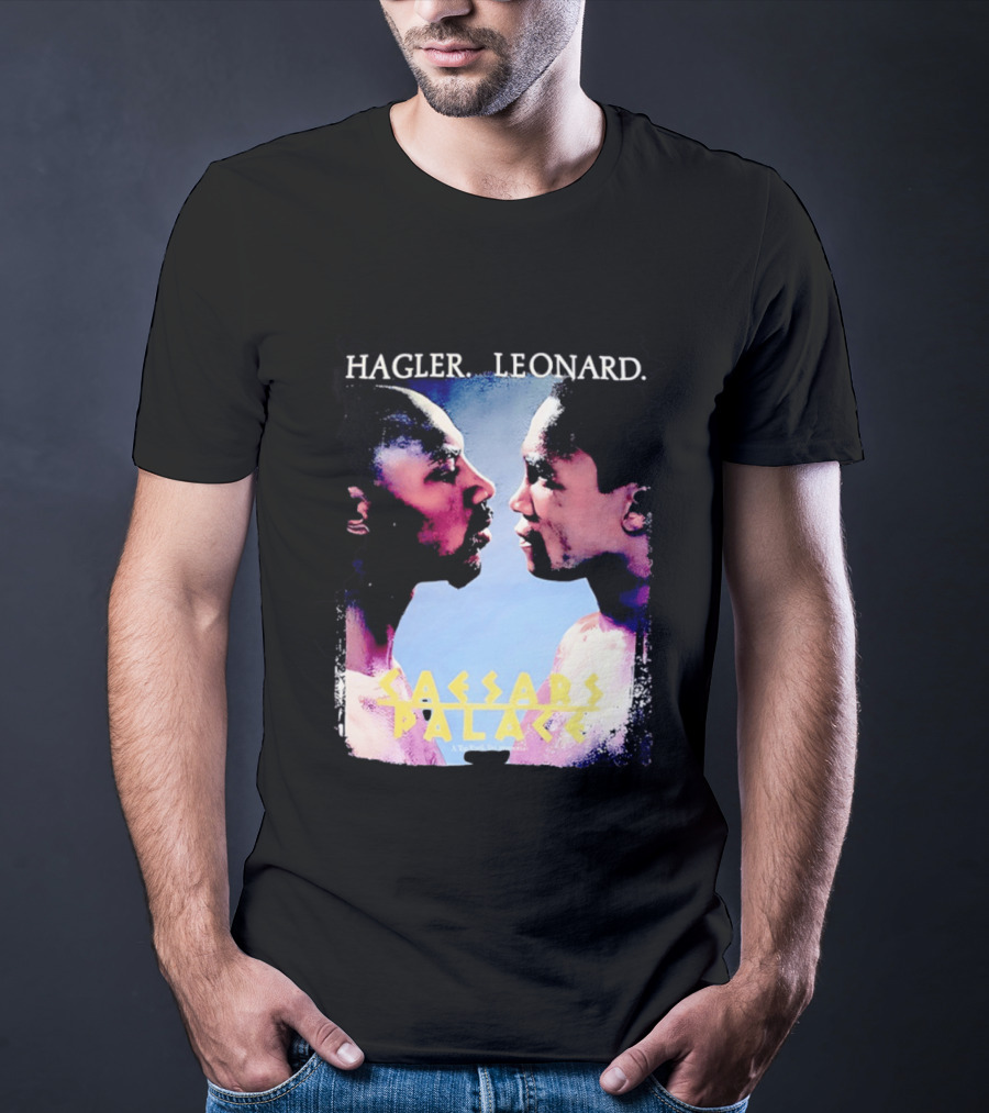 Hagler Leonard Caesars Palace Boxing Match Showdown T-Shirt