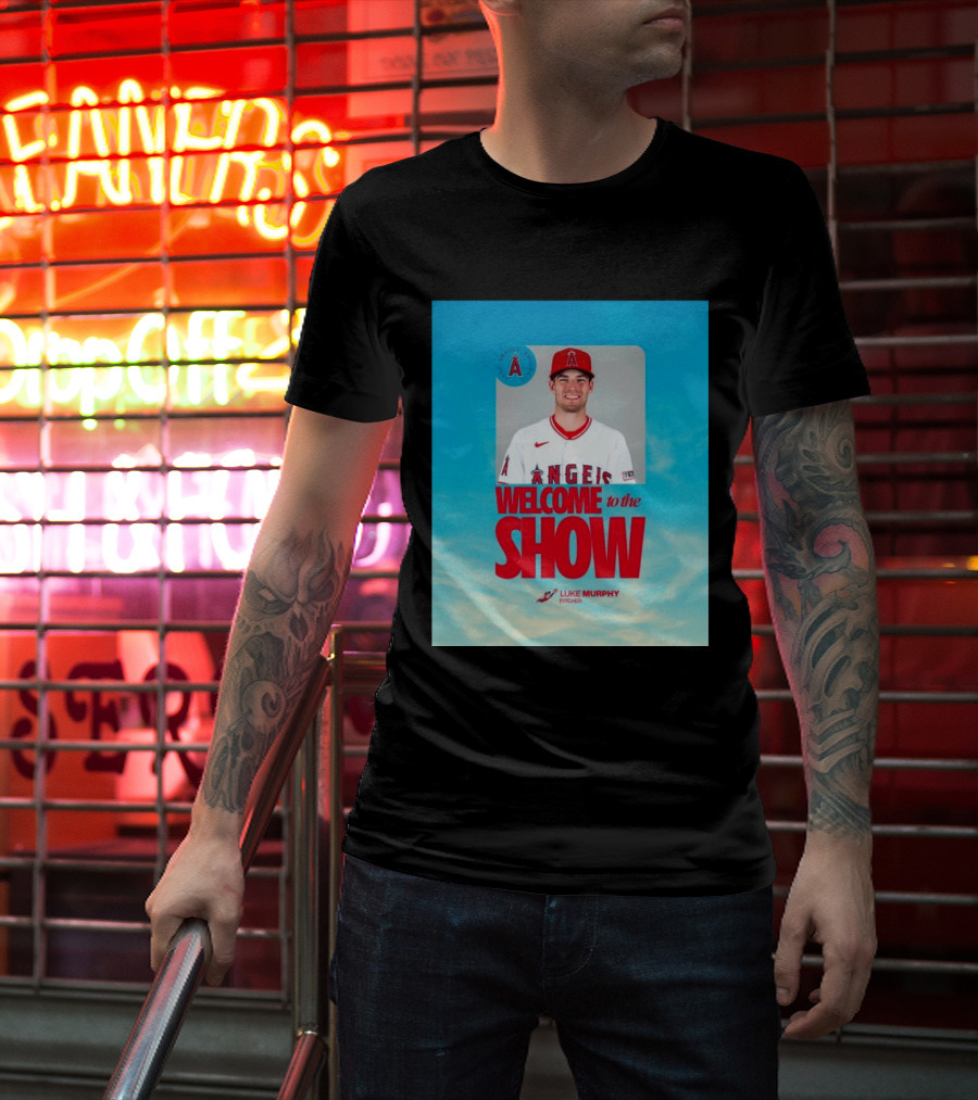 Welcome To The Show Luke Murphy Angels Pitcher T-Shirt