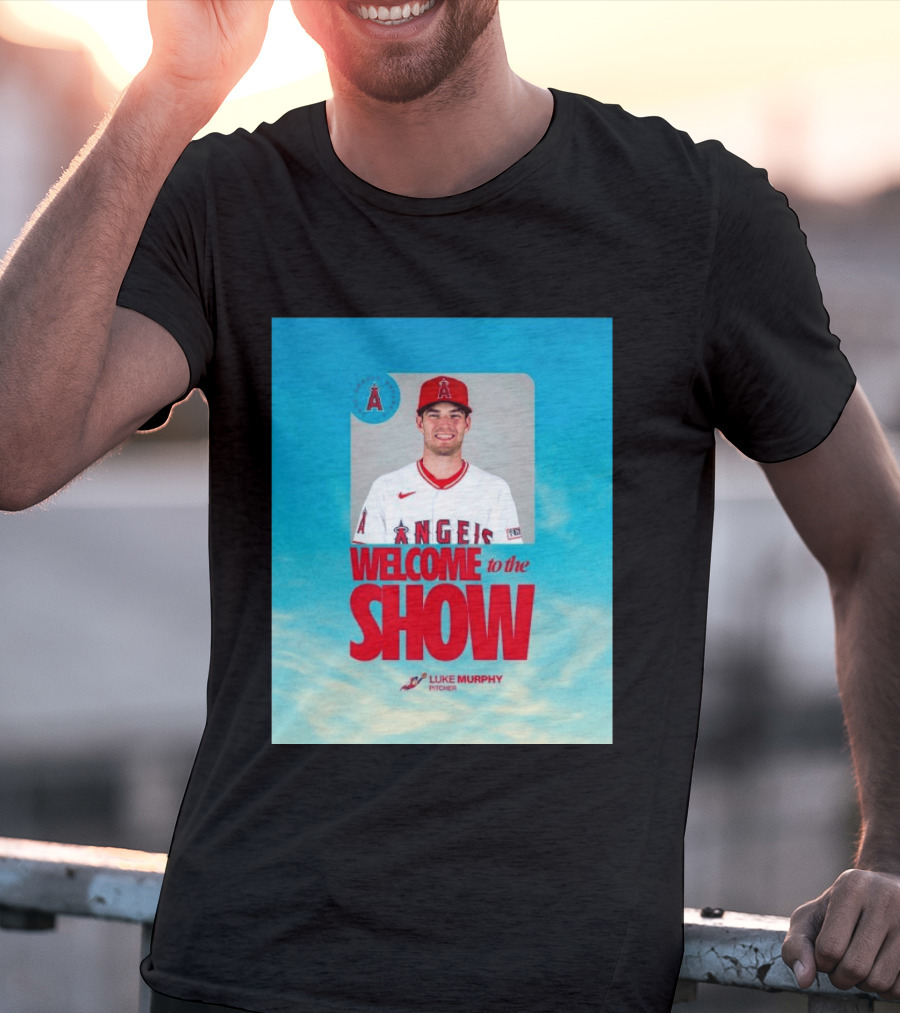Welcome To The Show Luke Murphy Angels Pitcher T-Shirt