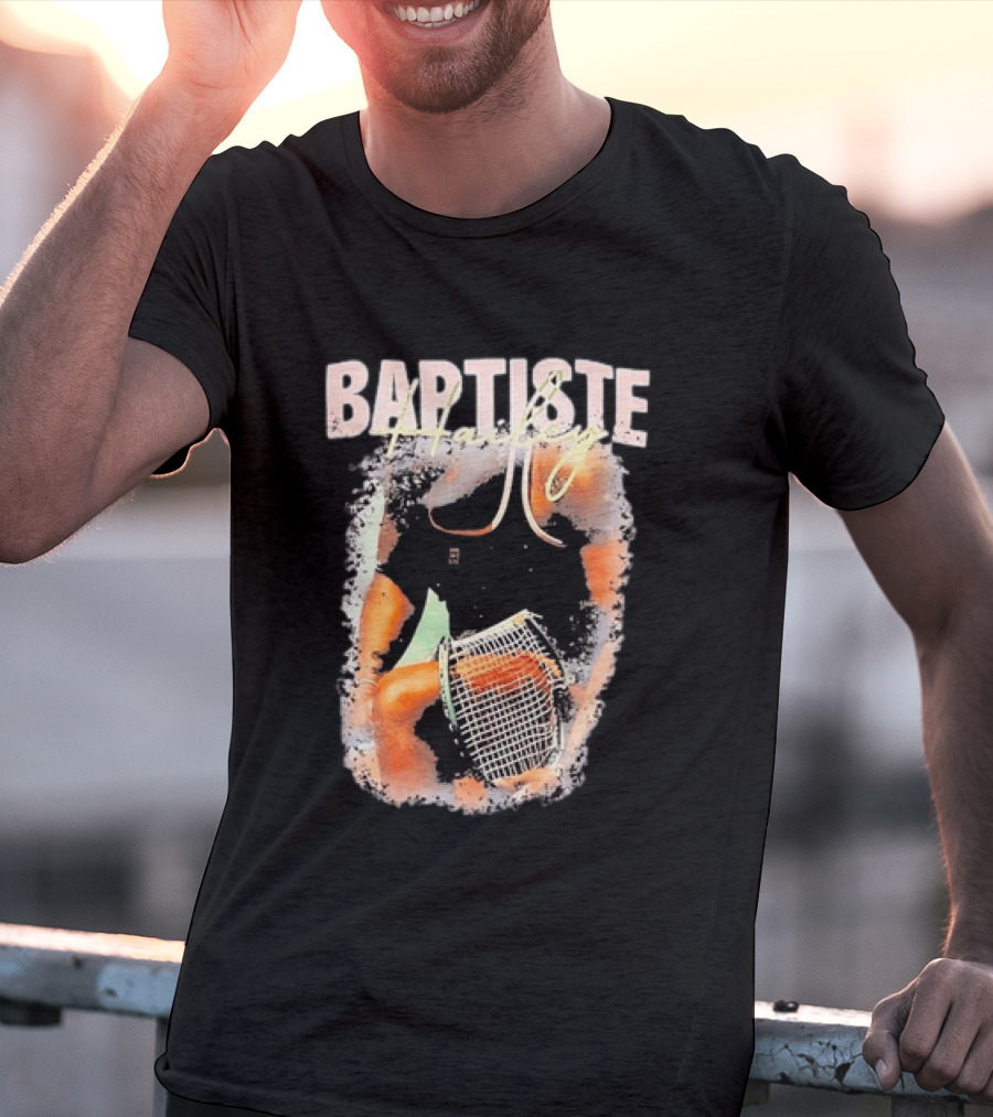 Baptiste Hailey Tennis Player With Racket T-Shirt