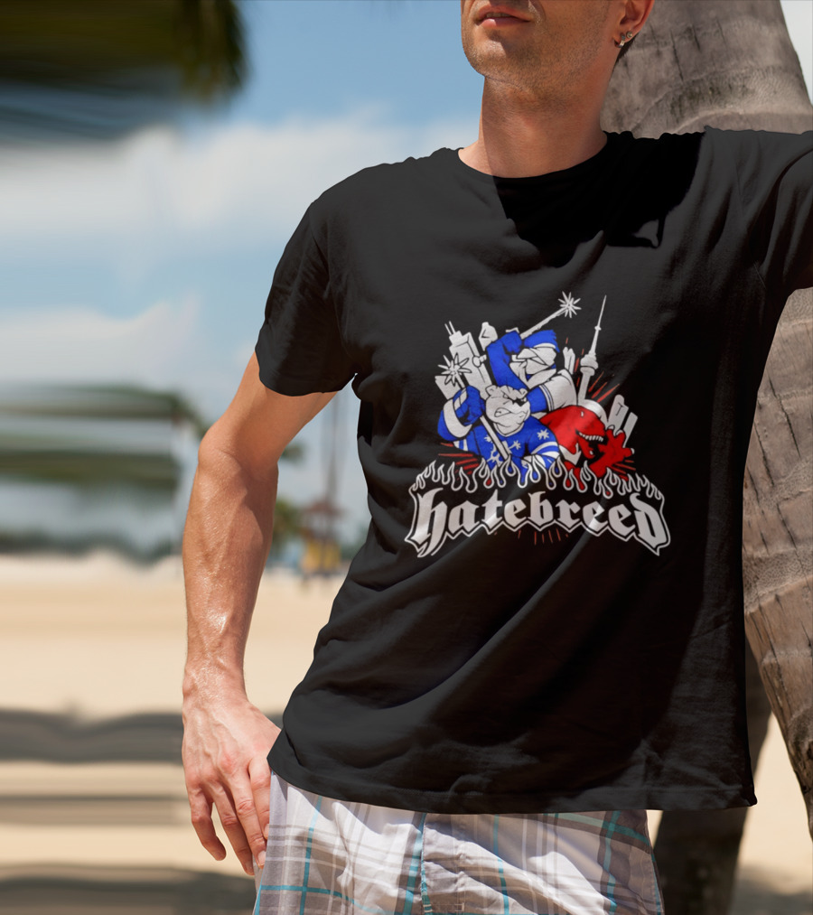 Hatebreed Toronto Maple Leafs Raptors CN Tower Hardcore Mashup T-Shirt