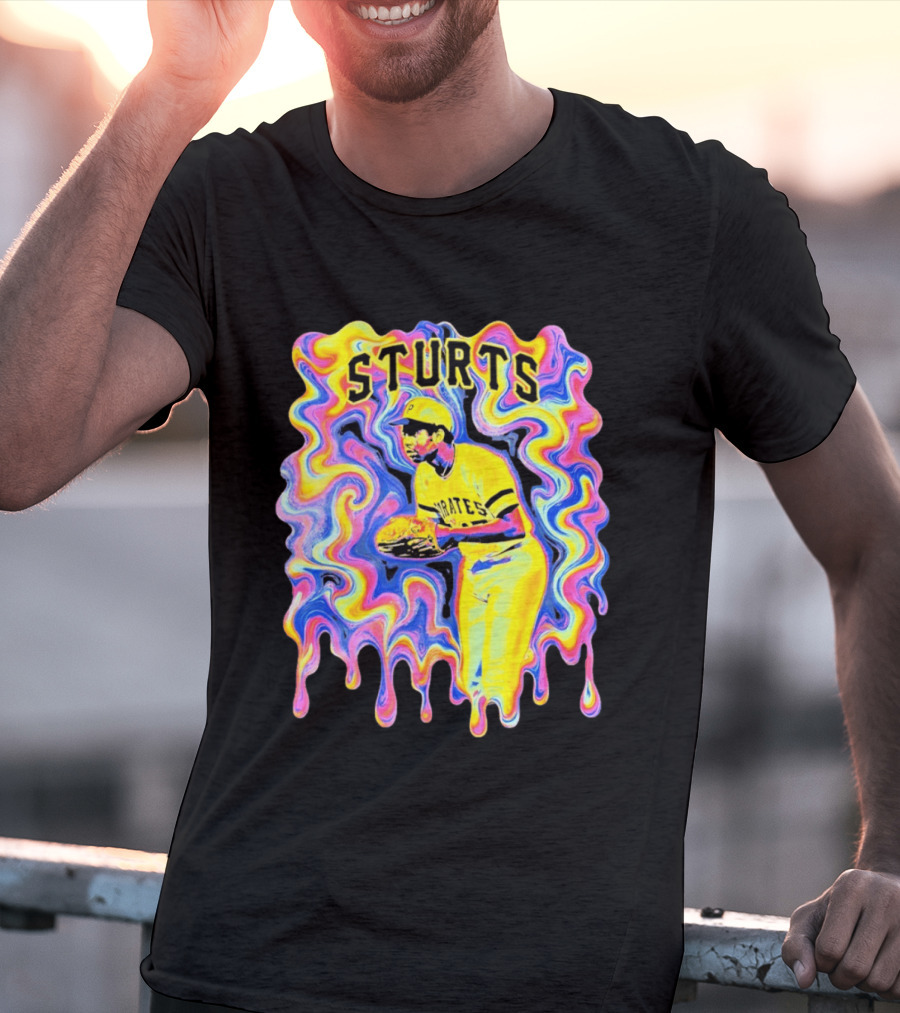 Sturts Willie Stargell Pittsburgh Pirates Psychedelic T-Shirt