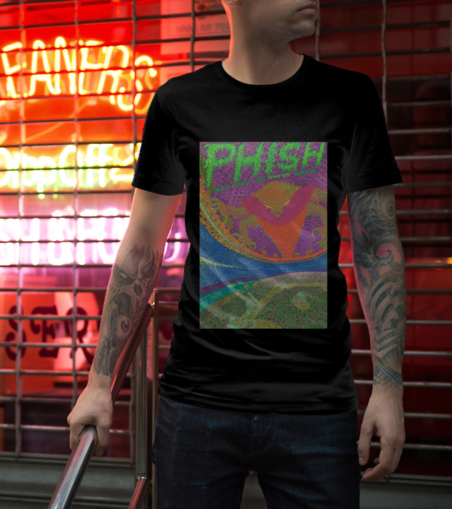 Phish Fenway Park Boston MA Tour July 31 Aug 1 2026 Colorful Psychedelic Dragon T-Shirt