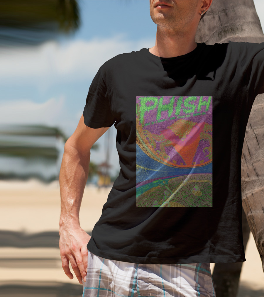 Phish Fenway Park Boston MA Tour July 31 Aug 1 2026 Colorful Psychedelic Dragon T-Shirt