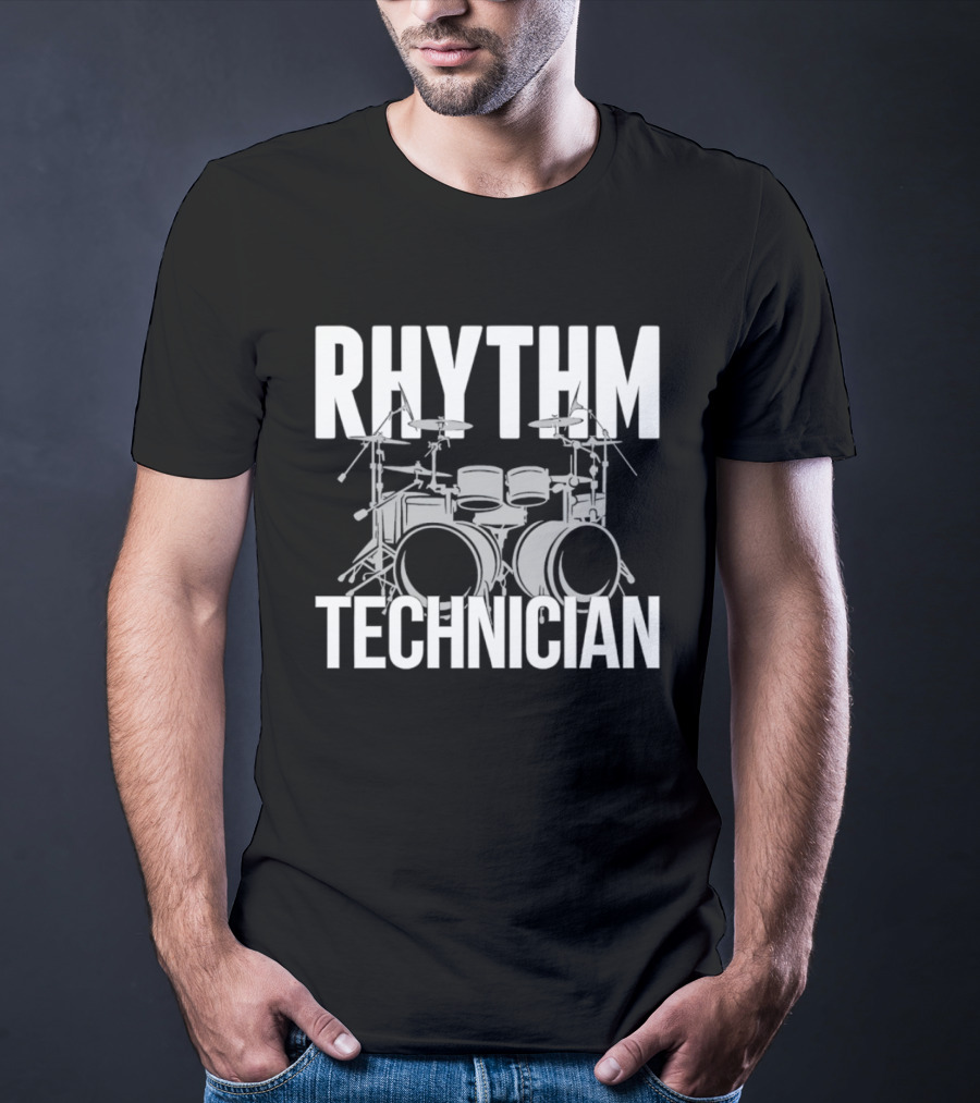 Rhythm Technician Drummer Drums Percussion T-Shirt