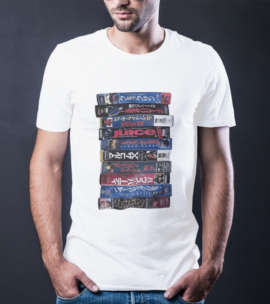 Friday Malcolm X Boyz N The Hood Juice Do The Right Thing New Jack City VHS Collection T-Shirt