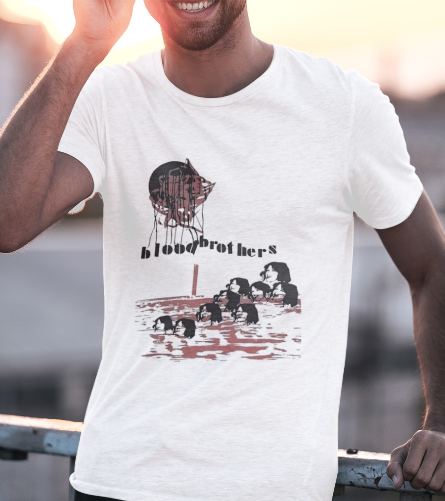 Blood Brothers Musical West End Willy Russell Dripping Red Moon T-Shirt