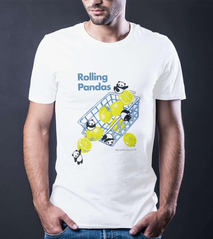 Rolling Pandas Baby Pandas Love Lemons In Basket T-Shirt