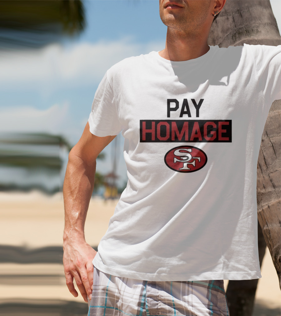 San Francisco 49ers Pay Homage SF Football T-Shirt