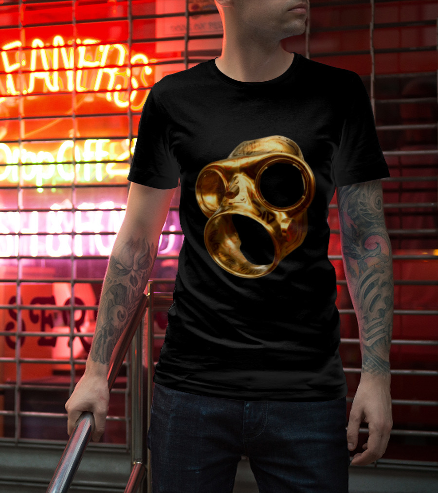 Sid The 3Rd Shop Store Gold Mask Ring T-Shirt