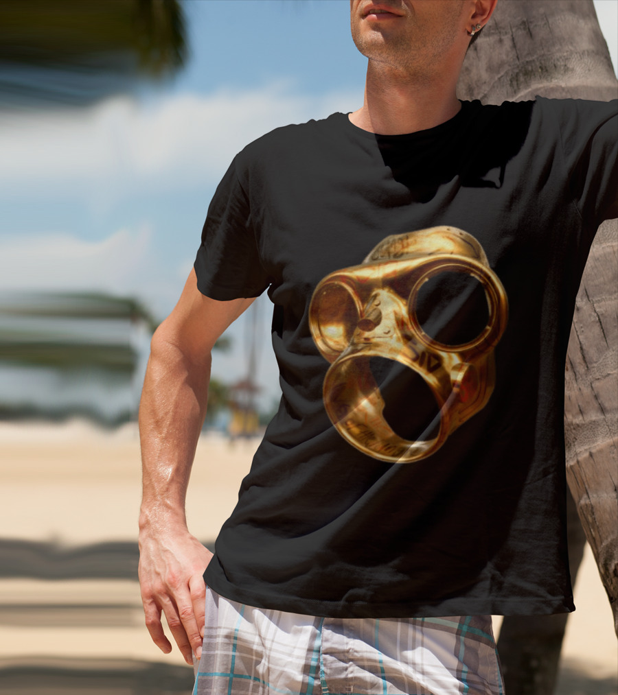 Sid The 3Rd Shop Store Gold Mask Ring T-Shirt