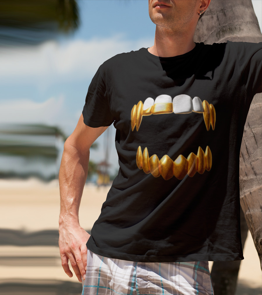 Sid The 3Rd Shop Store Gold Teeth Grillz T-Shirt
