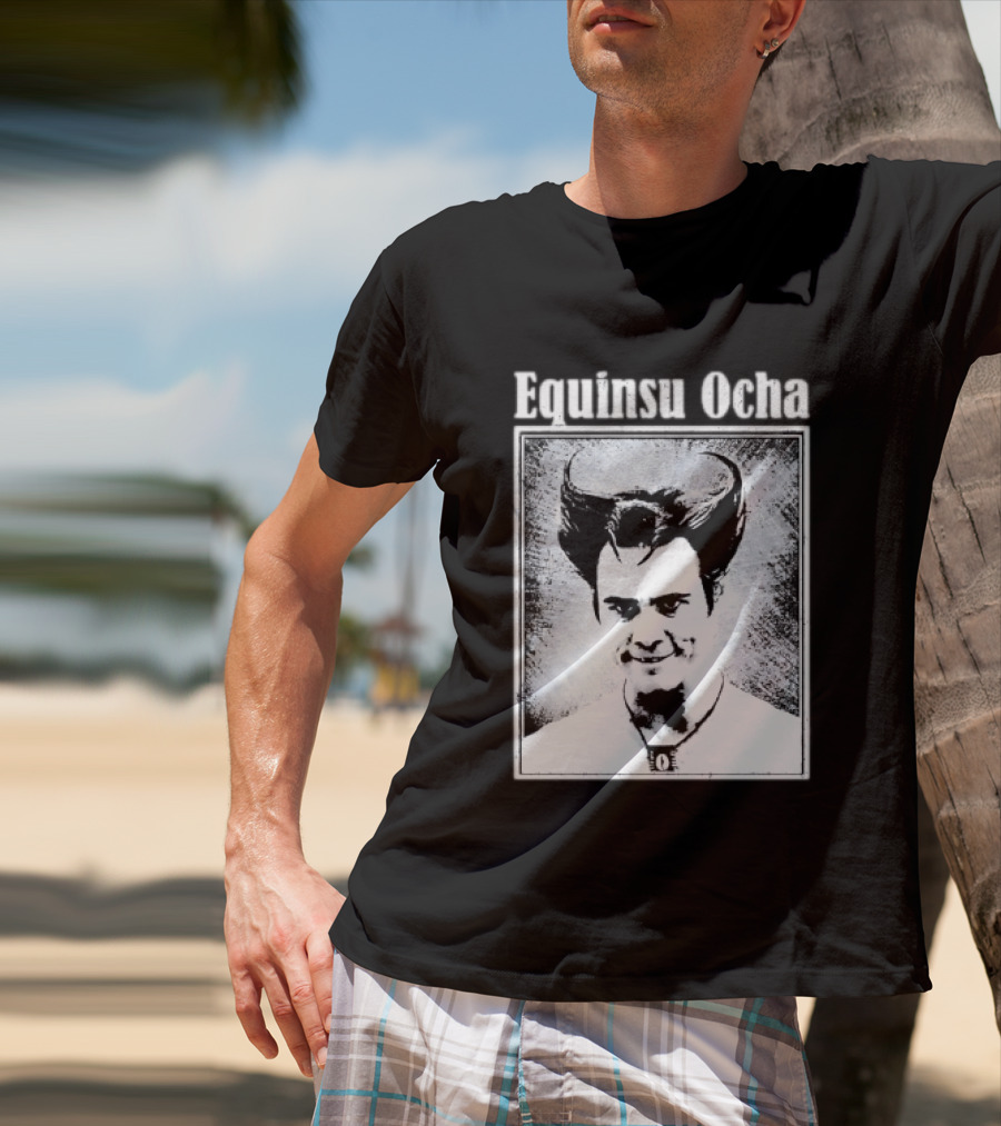 Jim Carrey Equinsu Ocha Ace Ventura Distressed Vintage Look T-Shirt