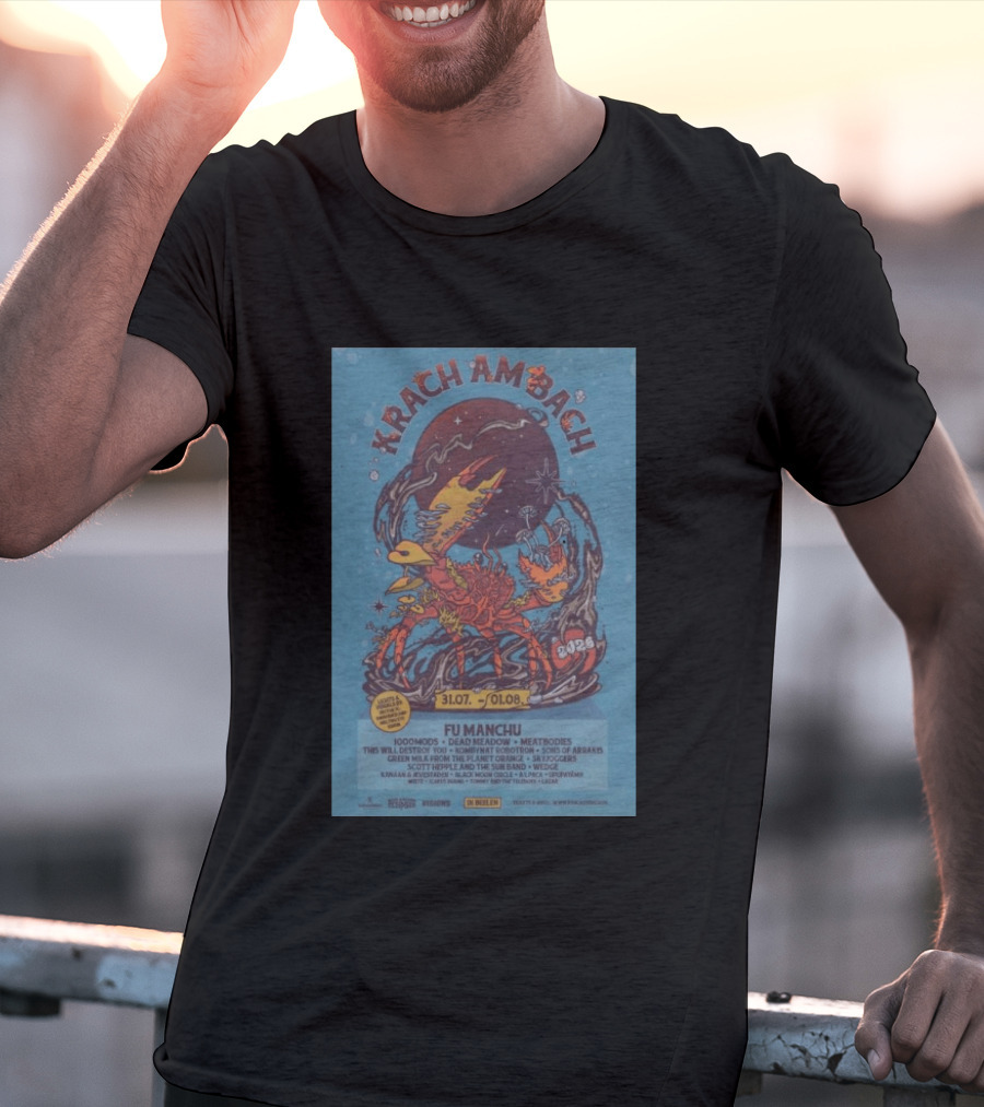 Krachambach Festival 2026 Fu Manchu Lineup And Dates T-Shirt