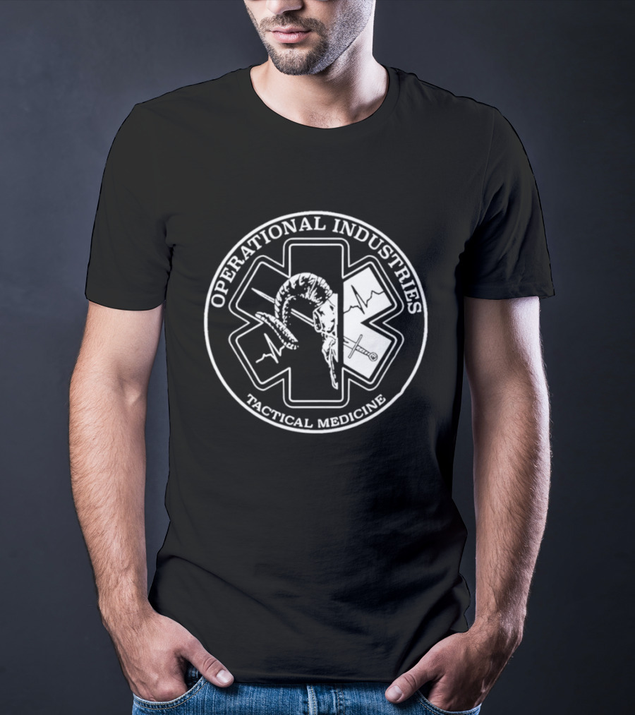 Operational Industries Tactical Medicine Star Of Life With Snake T-Shirt