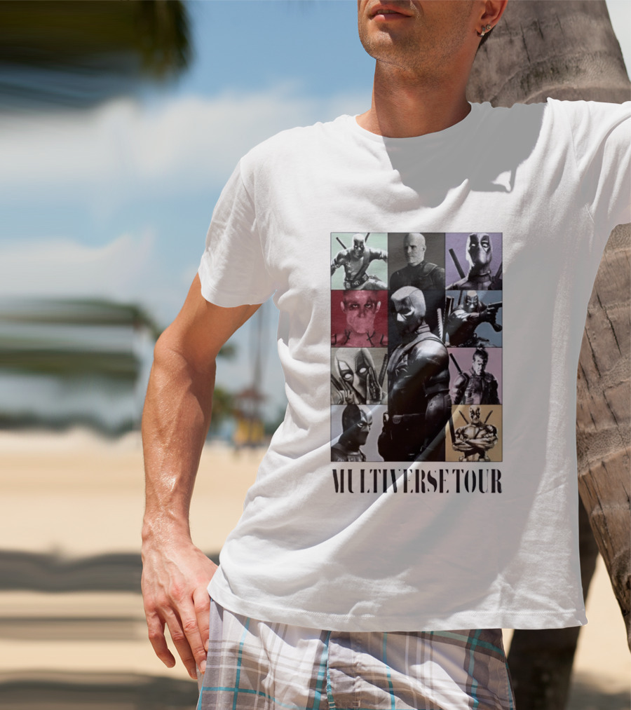 Deadpool Multiverse Tour Marvel Ryan Reynolds T-Shirt