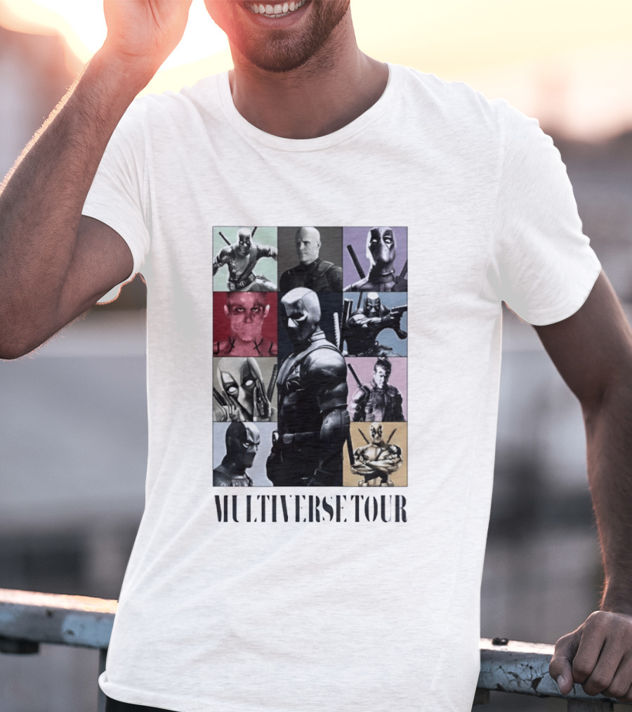 Deadpool Multiverse Tour Marvel Ryan Reynolds T-Shirt