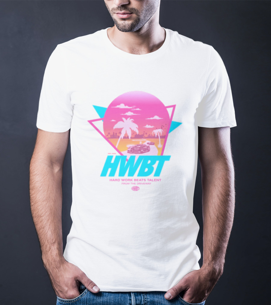 HWBT Miami Dreams Sunset Drive Neon T-Shirt