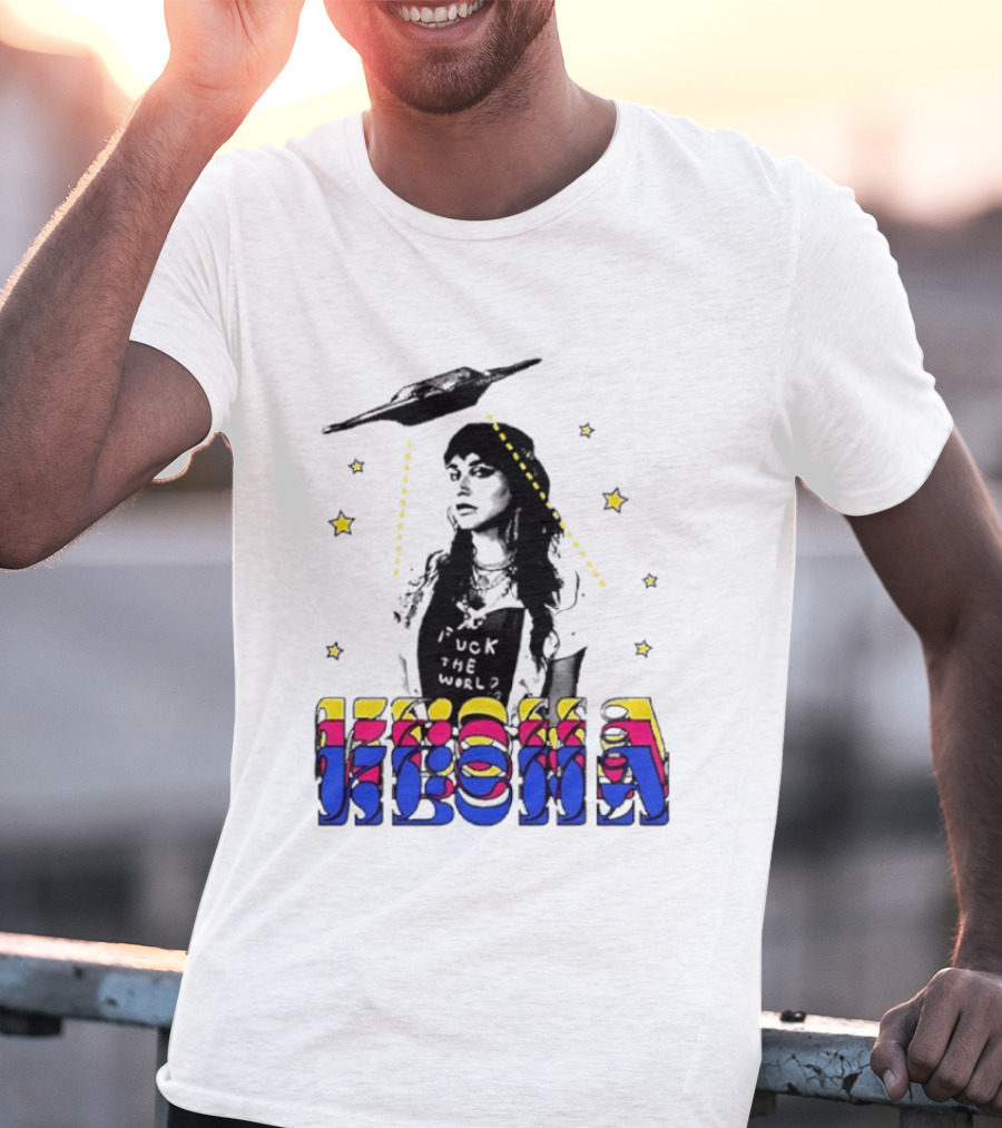 Kesha UFO Space Stars Tie Dye T-Shirt
