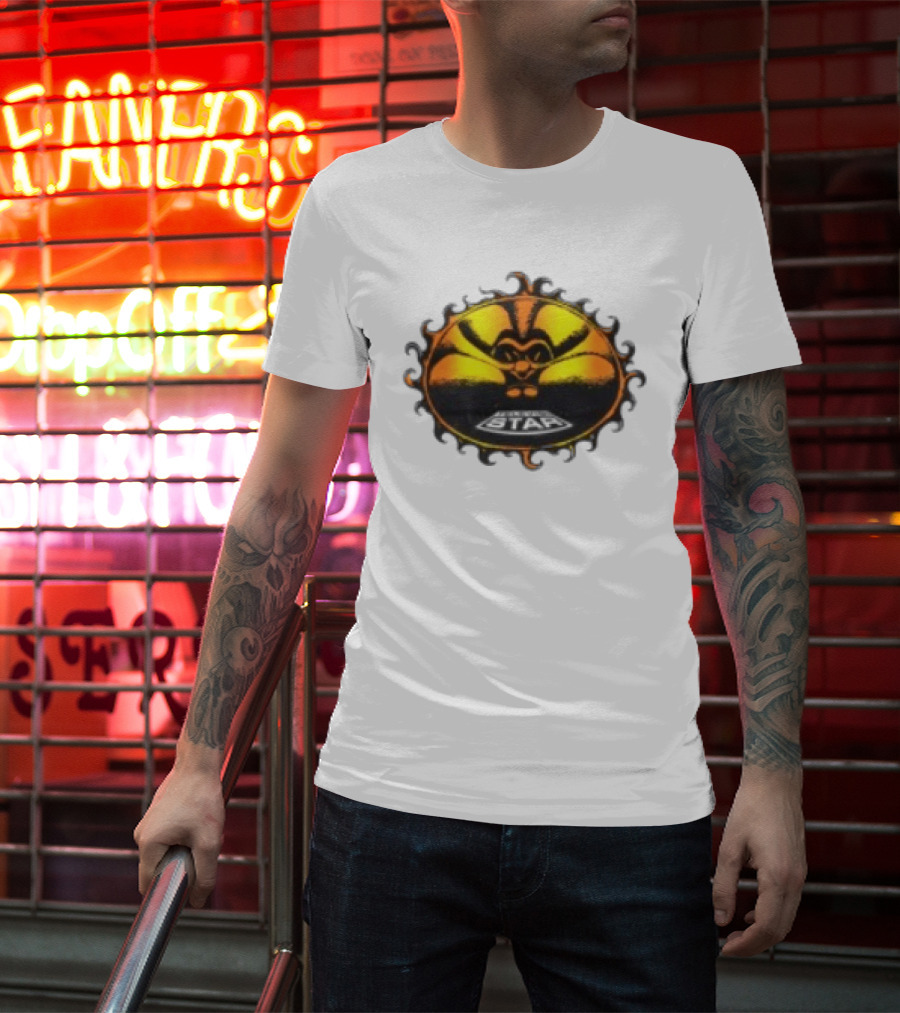 Televisi Star Catalog Store Heatwave Sun Logo White T-Shirt