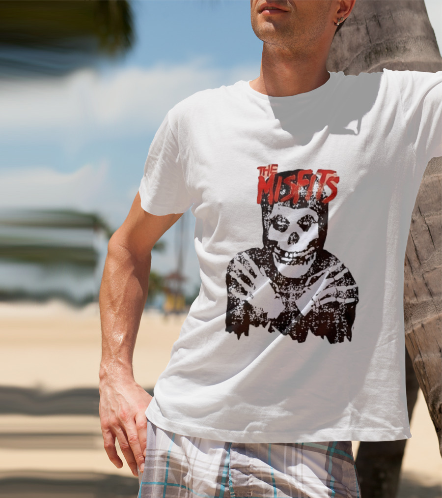 The Misfits Crimson Ghost Skull Punk Rock T-Shirt